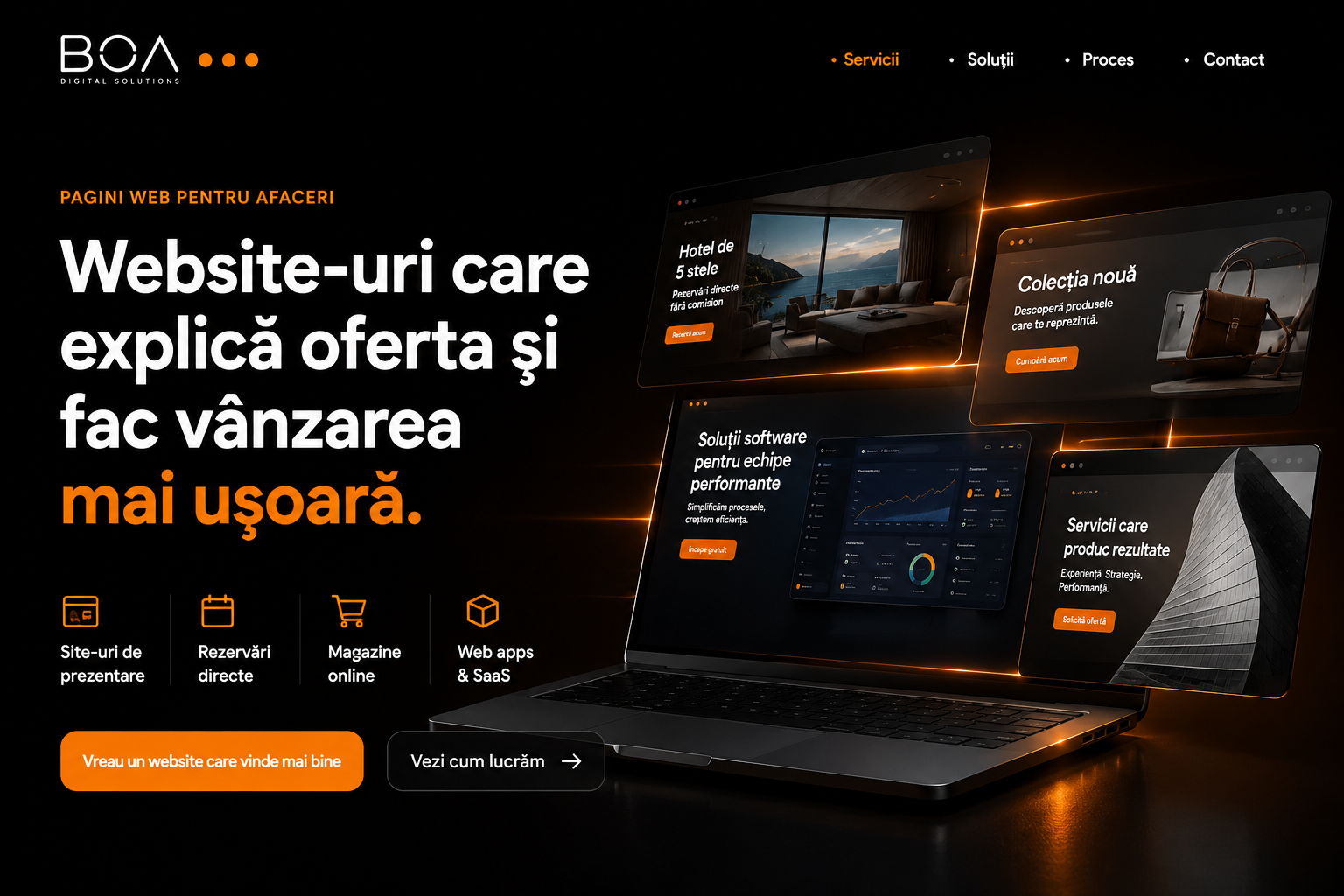 Exemple de website-uri pentru afaceri BOA Digital Solutions